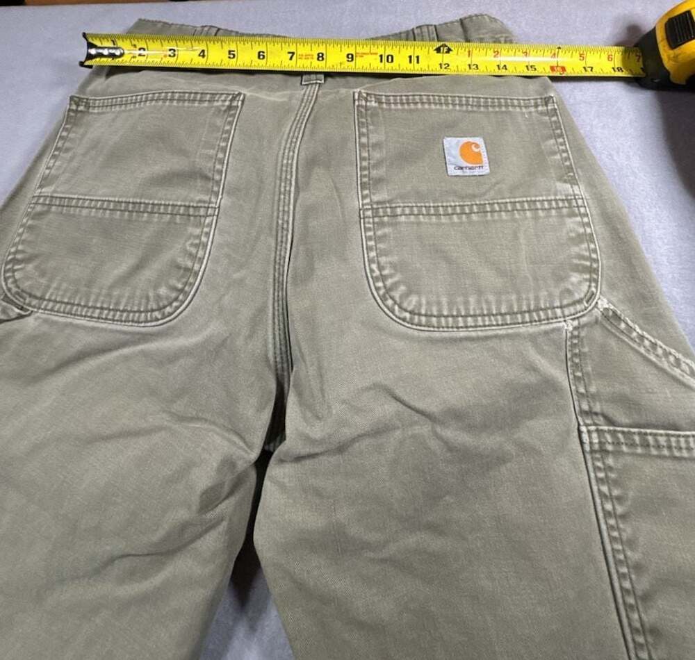 Carhartt Relaxed Fit Carpenter Work Pants - Green - 32x30 - Picture 11 of 14